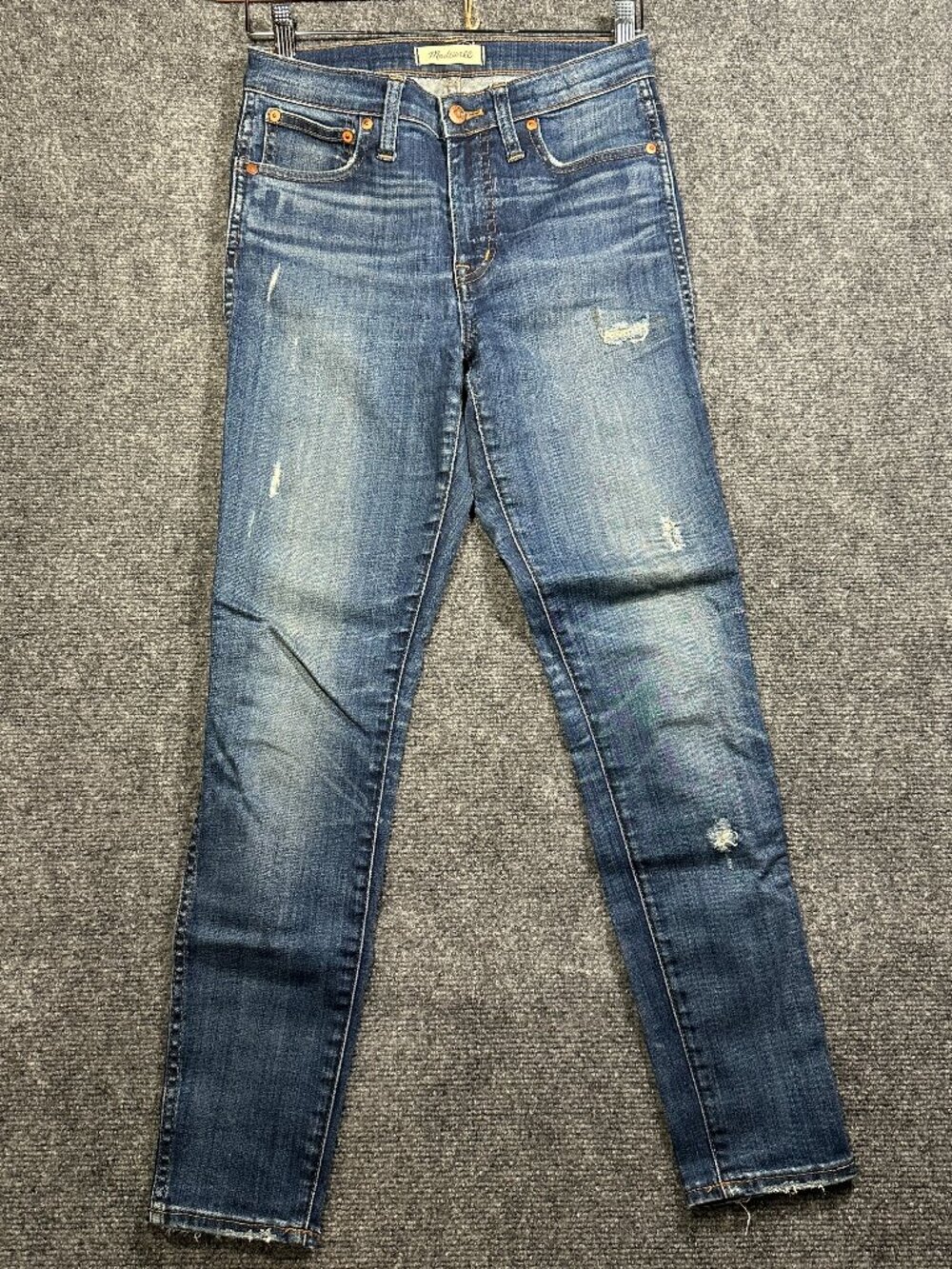 Madewell Jeans Womens 26 9 in High Rise Skinny Cotton Stretch Pockets Distressed